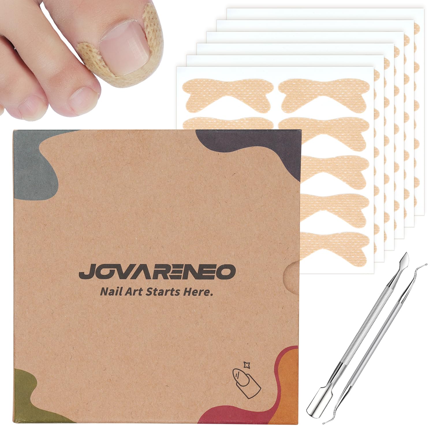 Jovareneo Corrector Uña Encarnada Curva, guía el crecimiento de la uña para reducir irritación