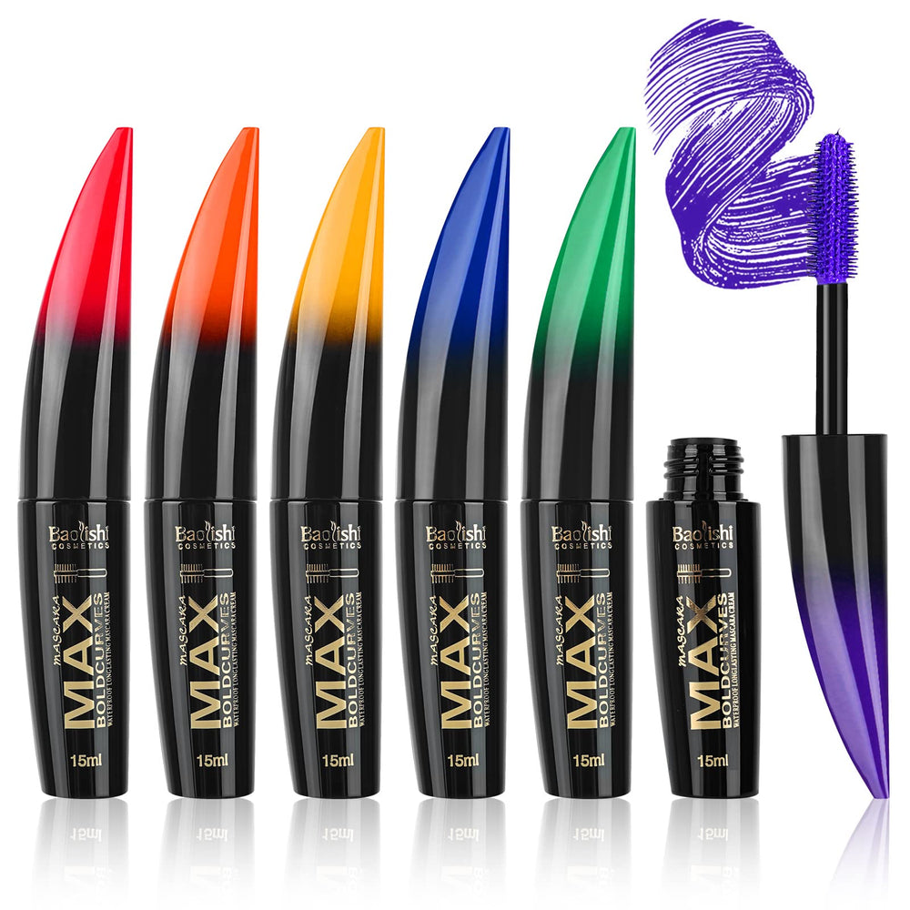 Joyeee Mascara Colorida azul: definición duradera para ojos vibrantes.