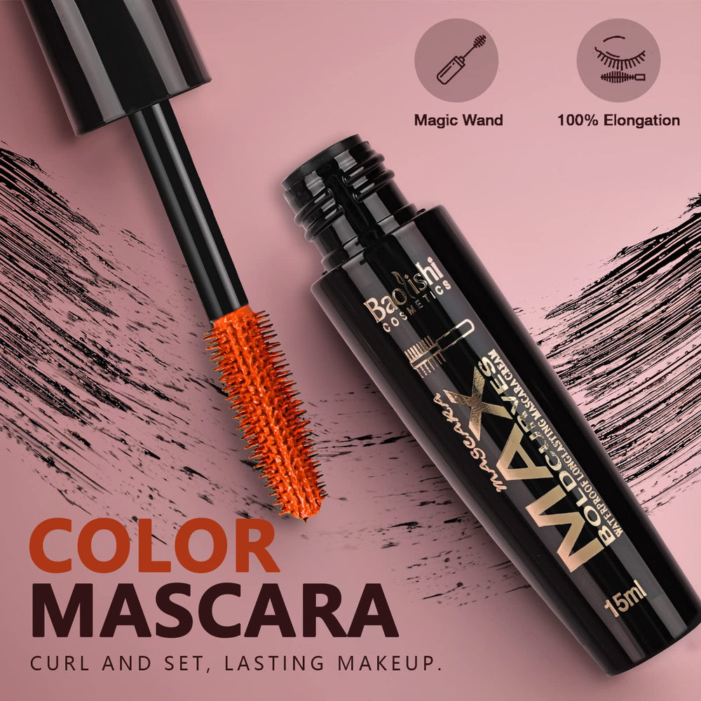 Joyeee Mascara Colorida morado: volumen y curva para pestañas largas.