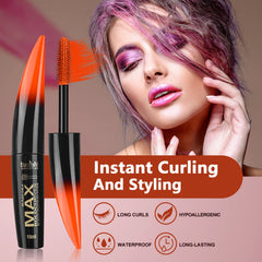 Joyeee Mascara Colorida rojo: efecto audaz para momentos nocturnos.