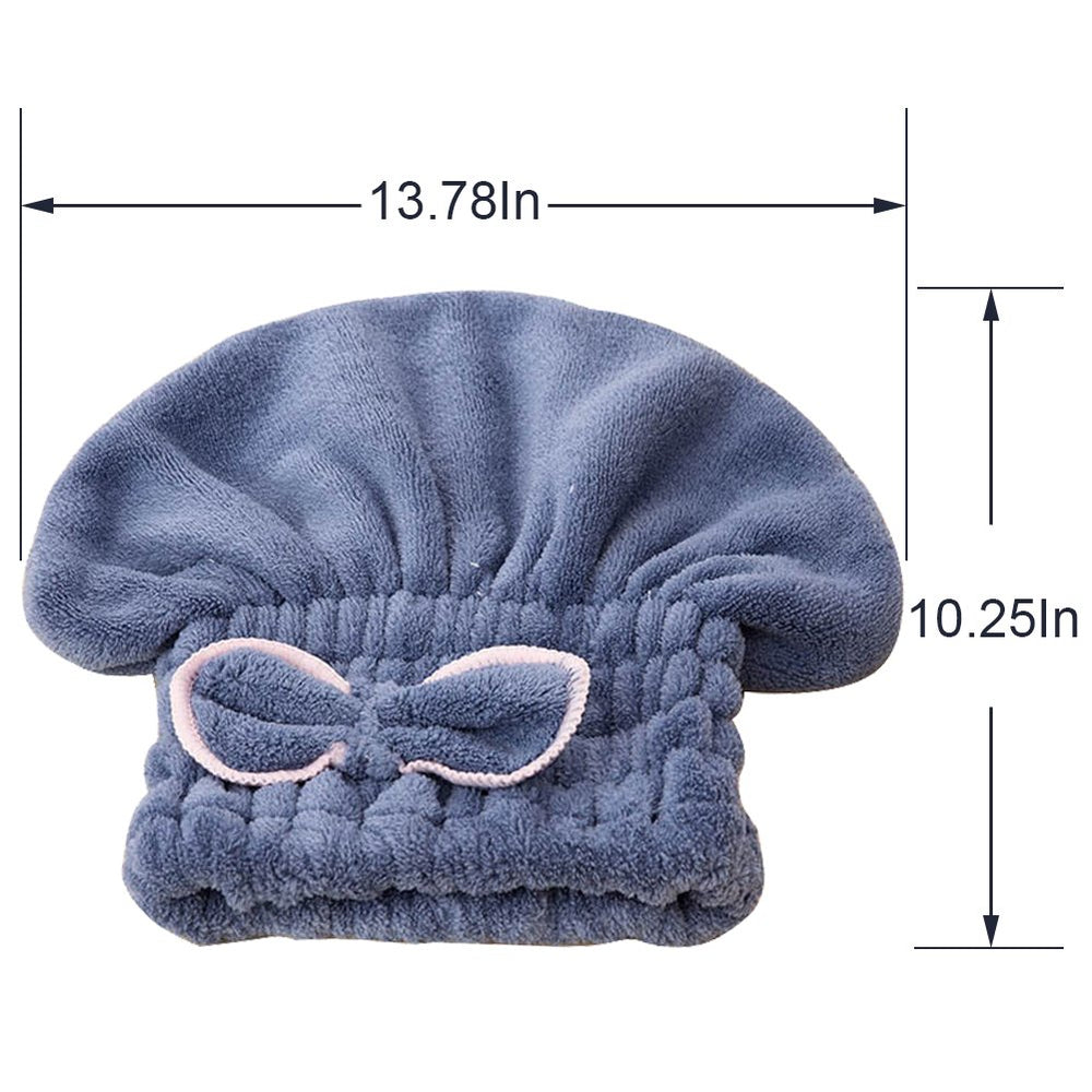 Gorro Jseng de microfibra para cabello largo, secado eficiente.