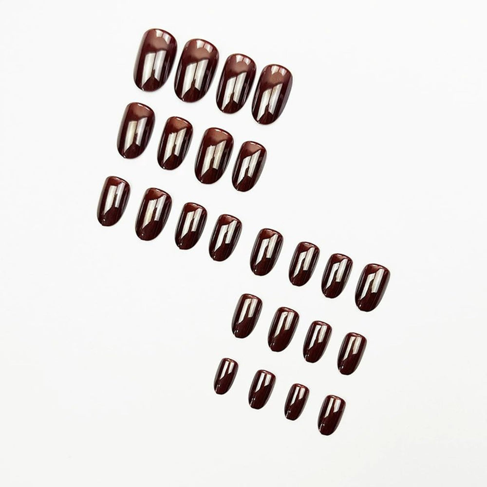 Uñas JUGGSSA Oval con brillo para uso diario.