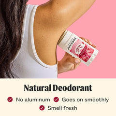 JUKEBOX desodorante natural para mujeres, aroma limon, frescura cítrica.