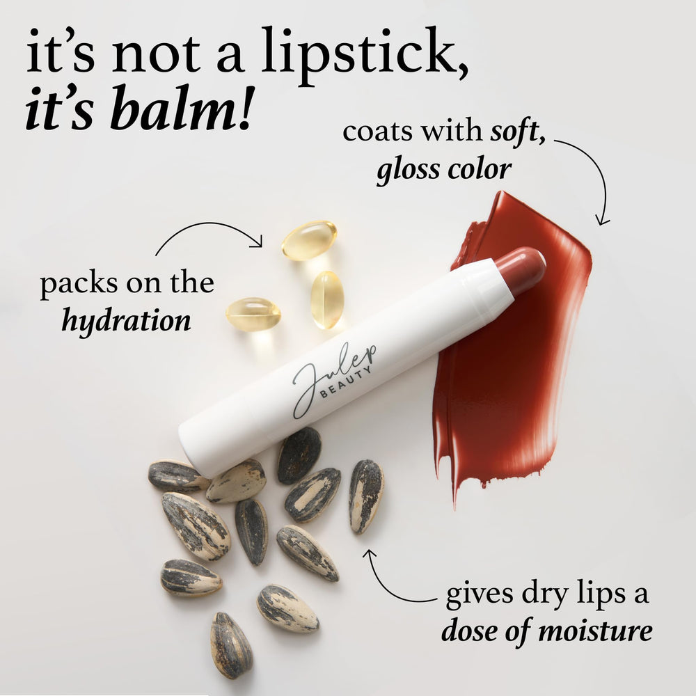 Bálsamo labial Julep, vegano y libre de crueldad.