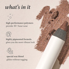 Delineador gel Julep Sage Grey: duración de 10 horas sin desvanecerse.