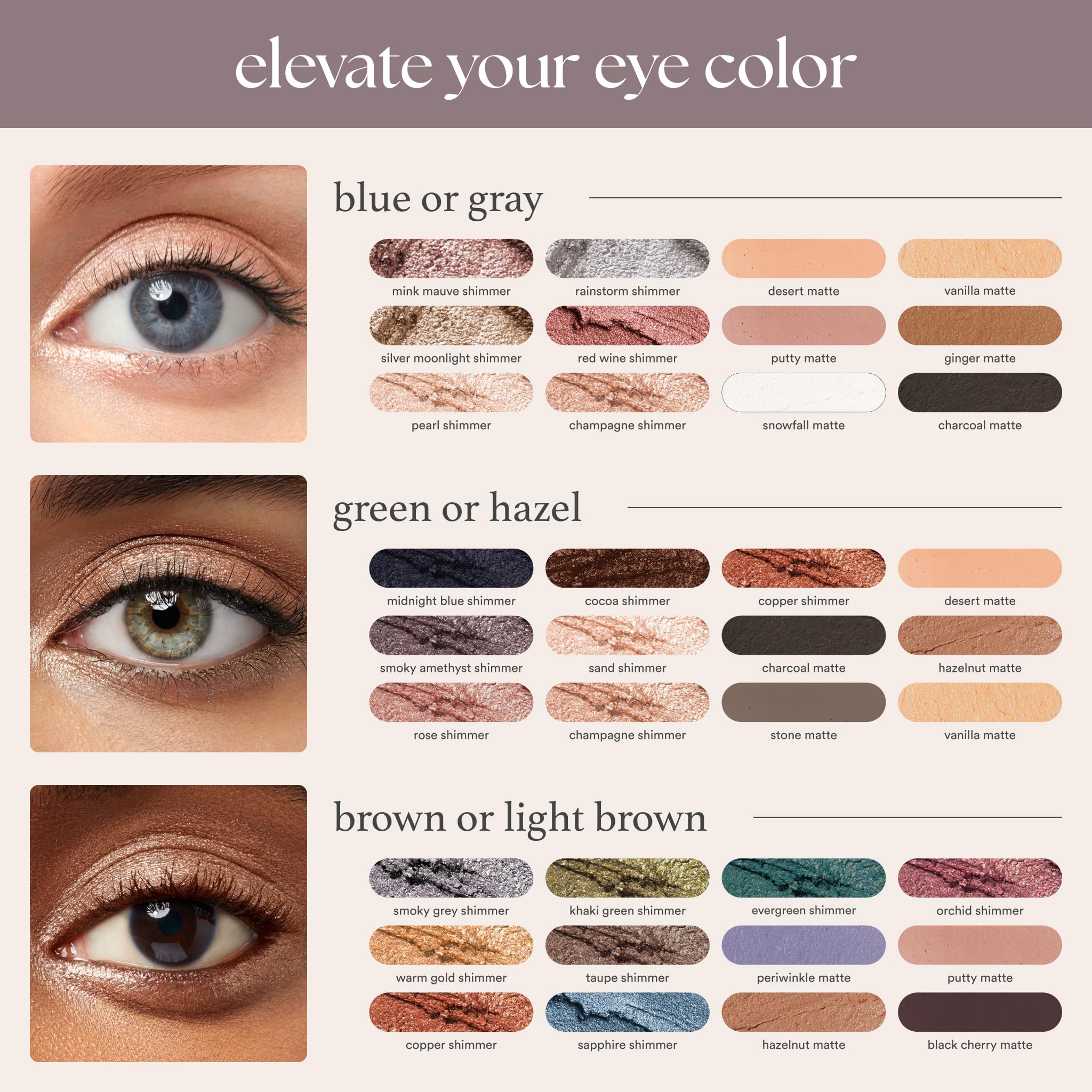 Julep Eyeshadow 101 Vanilla Matte: look diario suave y versátil.