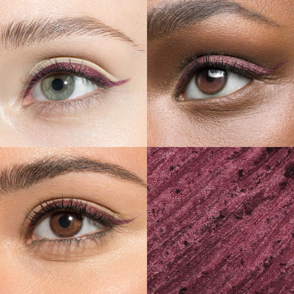 Delineado preciso con Julep Fig Brillo para definición clara