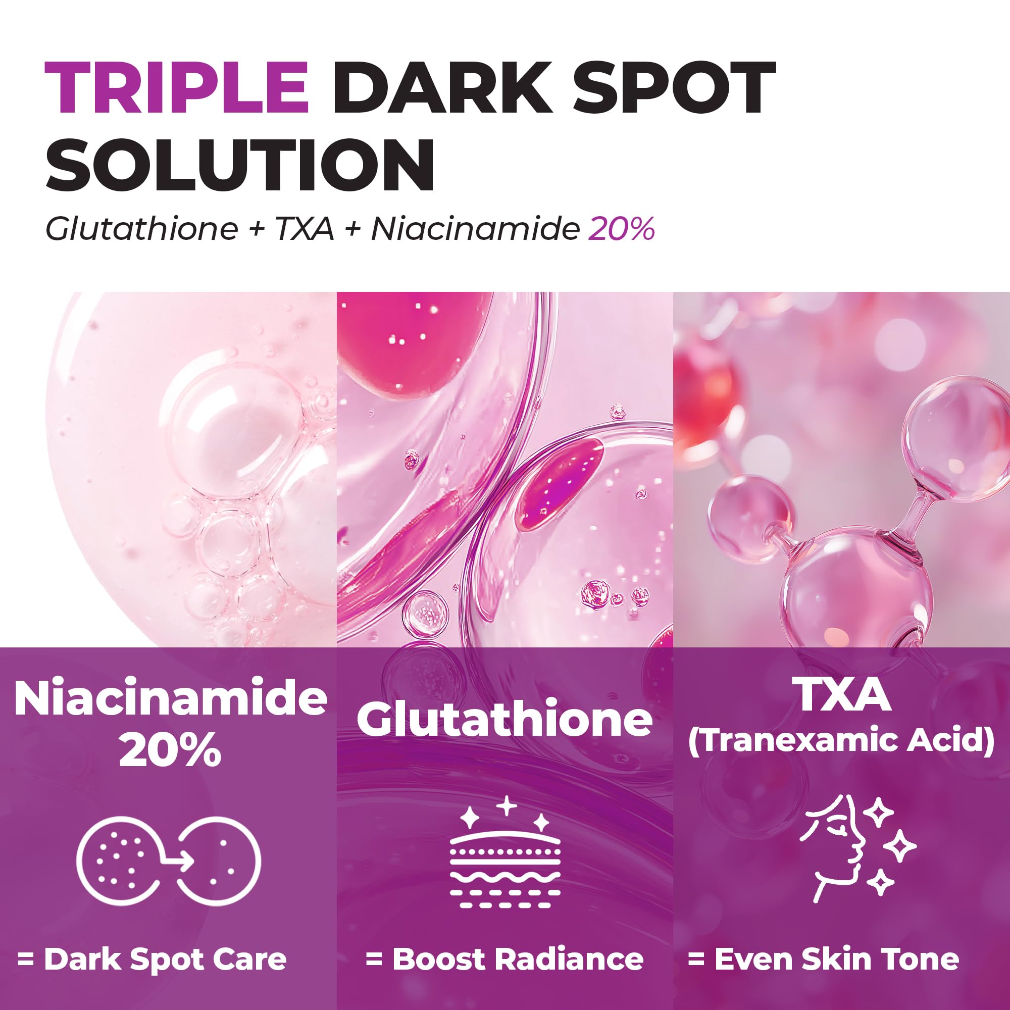 JUMISO Niacinamide 20% sérum apaise la peau et soutient la barrière cutanée.