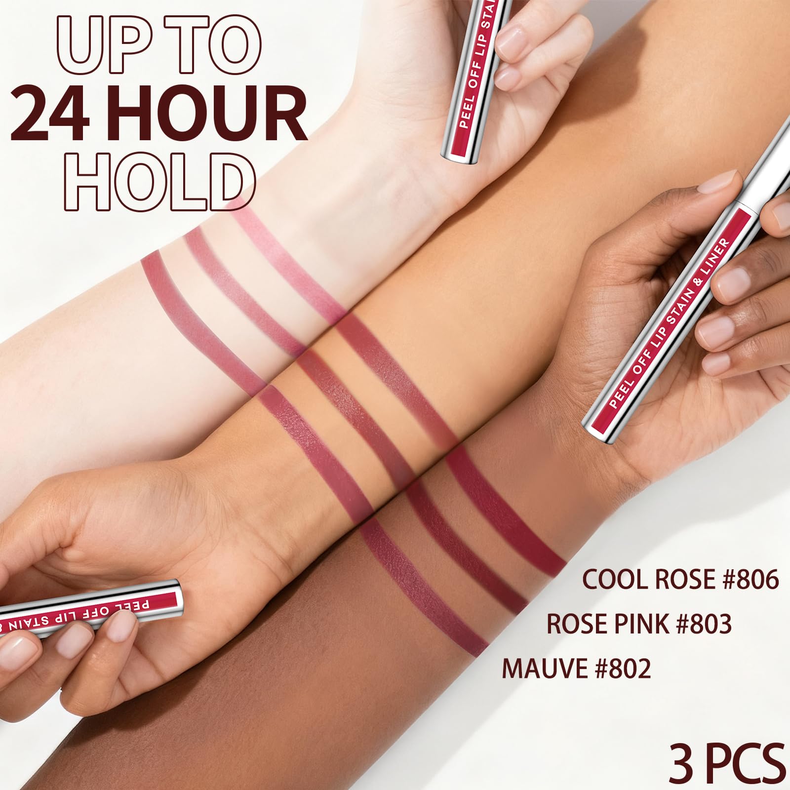 Tinte labial JUNECODE 803, acabado mate suave para look cómodo.