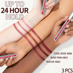 Tinte labial JUNECODE 803, acabado mate suave para look cómodo.