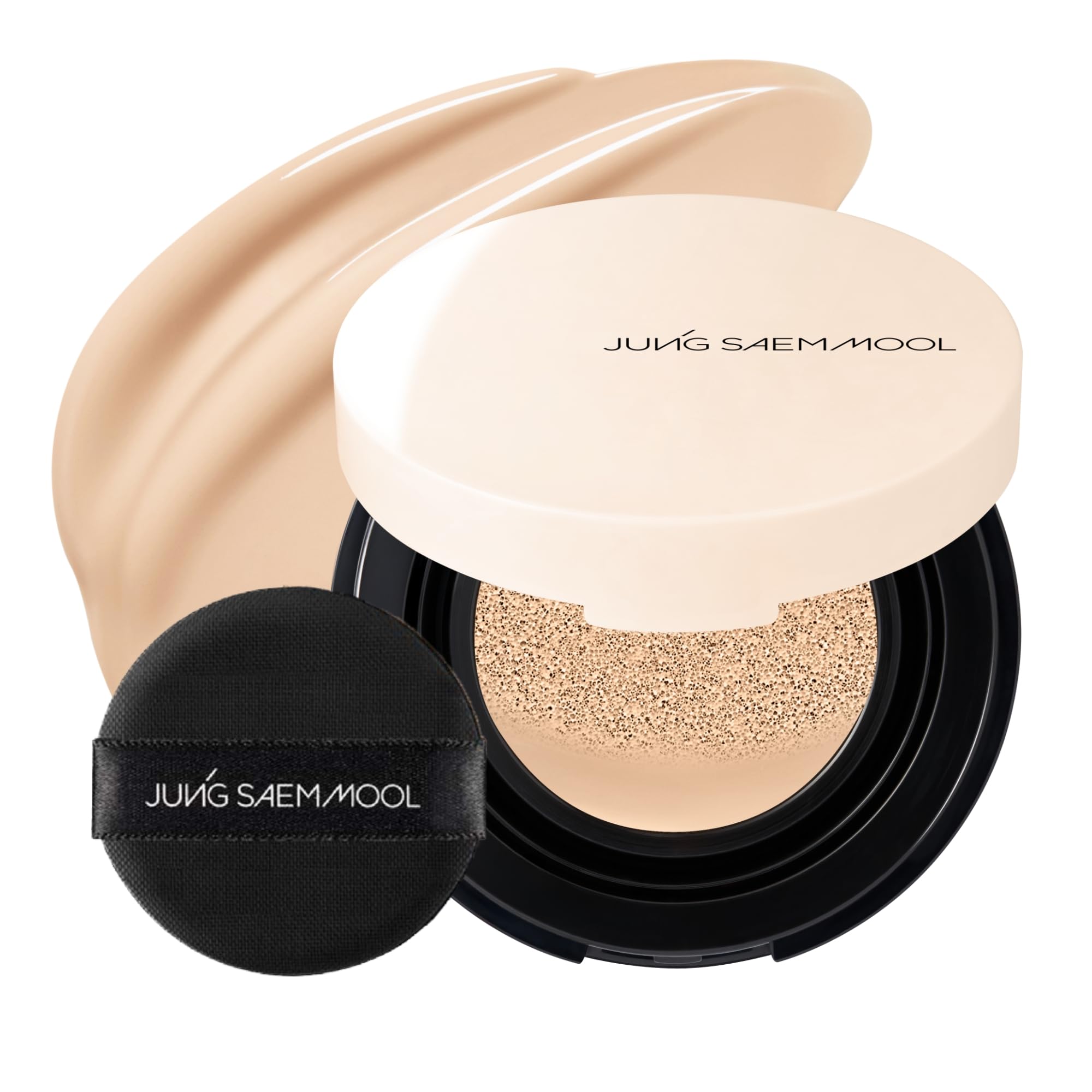 Jung Saem Mool Mini Skin Nuder Cushion 19N: acabado radiante y tono natural para uso diario