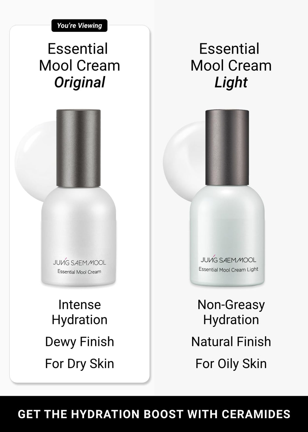 JUNG SAEM MOOL Crème Essentielle – Emballage élégant et pratique pour votre routine