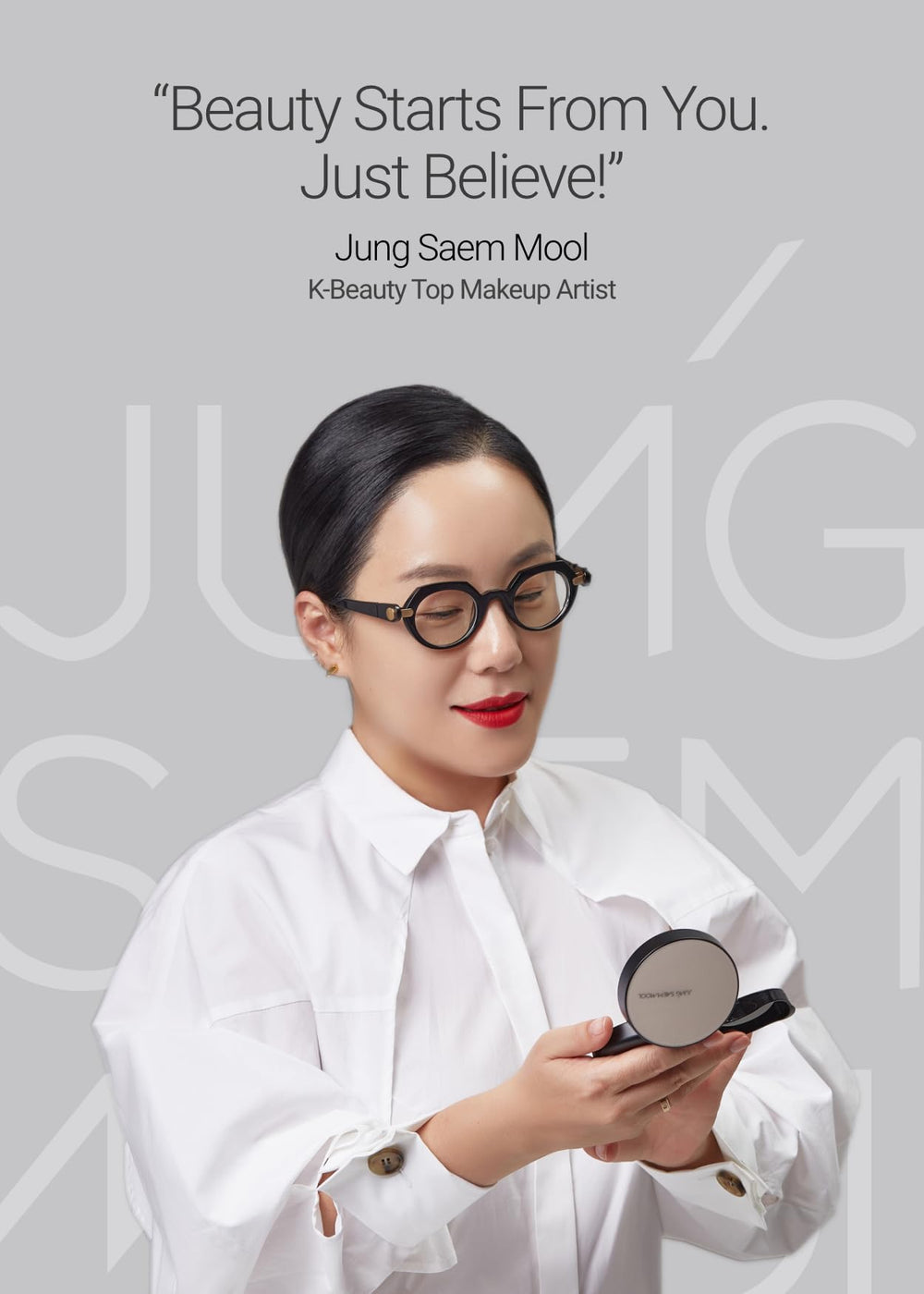 JUNG SAEM MOOL Coral Halo Cushion Blush aplicación sin brocha, sin complicaciones