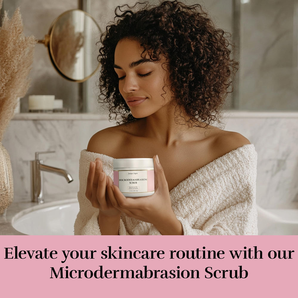 Mejora de la textura de la piel con JUNIPER ASPEN exfoliante
