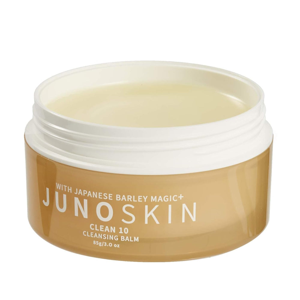 Envase compacto de JUNO & Co. Clean 10 Balm para viaje.