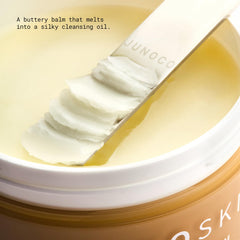 Limpieza sin residuo con JUNO & Co. Clean 10 Balm, piel fresca.