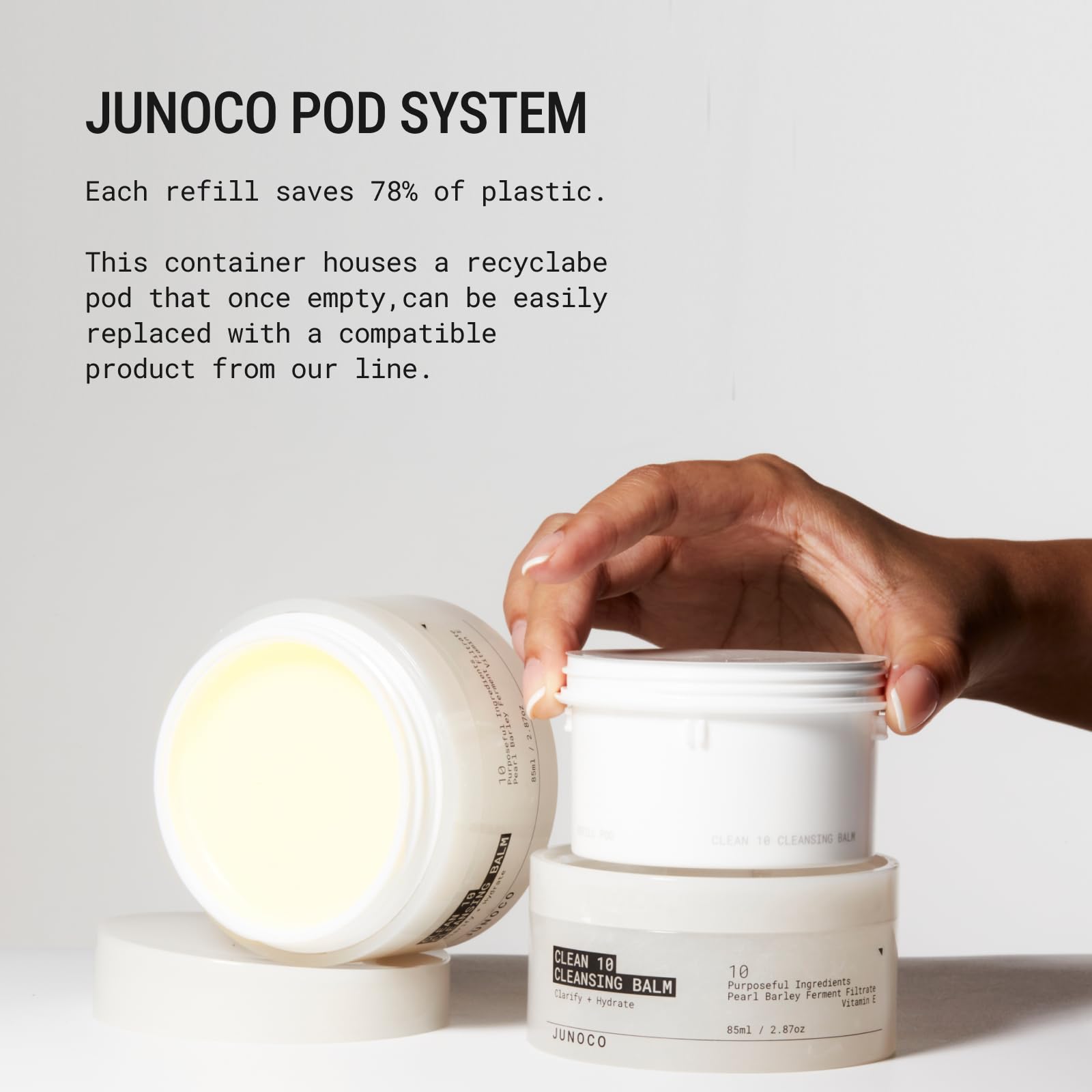 JADE Clean10 pod recargable para personalizar tu rutina de cuidado
