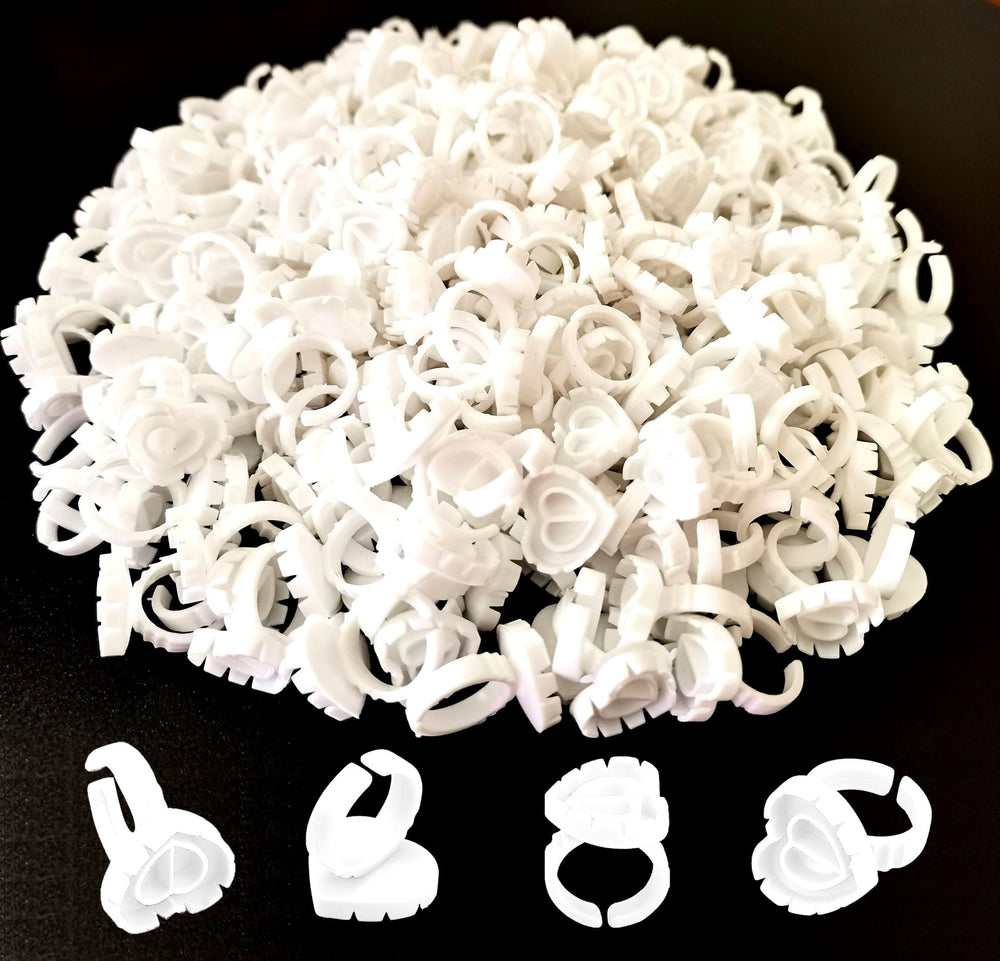 Jusbuya Blossom tazas en forma de corazón para pegar pestañas con precisión