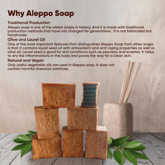 JUSIZA Aleppo Soap laurel oil focus for conditioning and gentle cleansing.