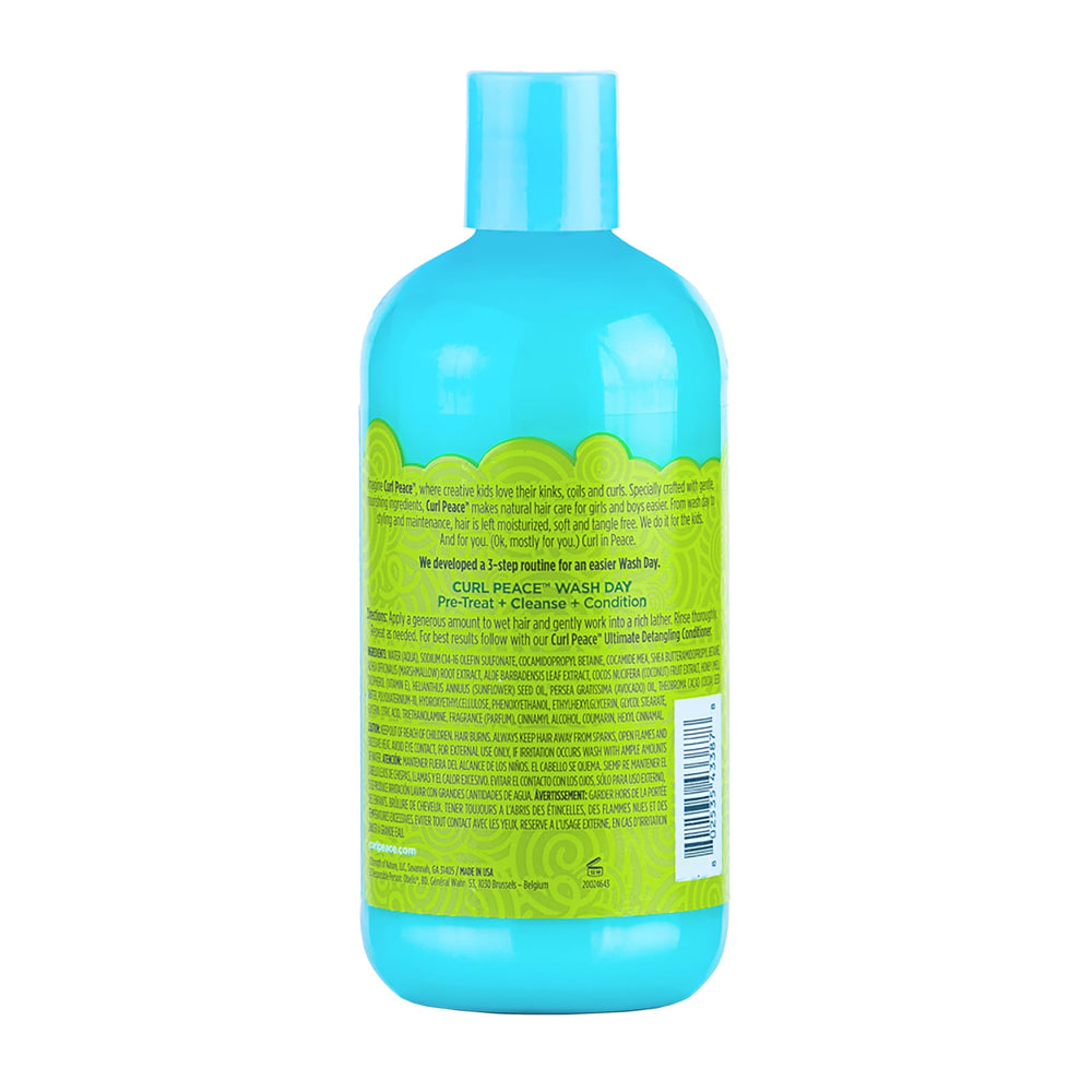 Just For Me Curl Peace champú desenredante, pack, ofrece cuidado suave para rizos definidos.