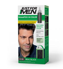 Just for Men Champú Coloración: botella de aplicación para cobertura rápida y natural.