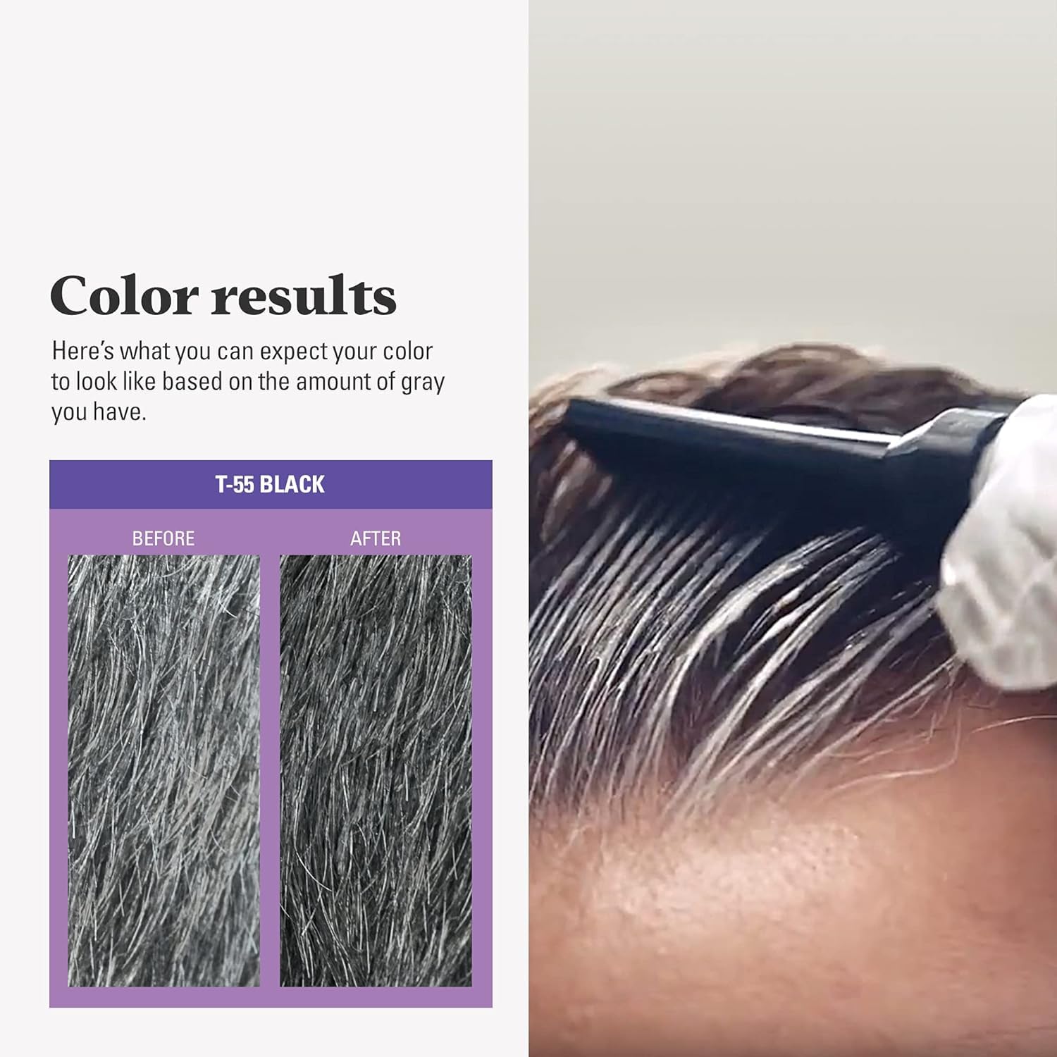 Just for Men Hair Color Touch of Gray Manual de instrucciones claro y rápido.