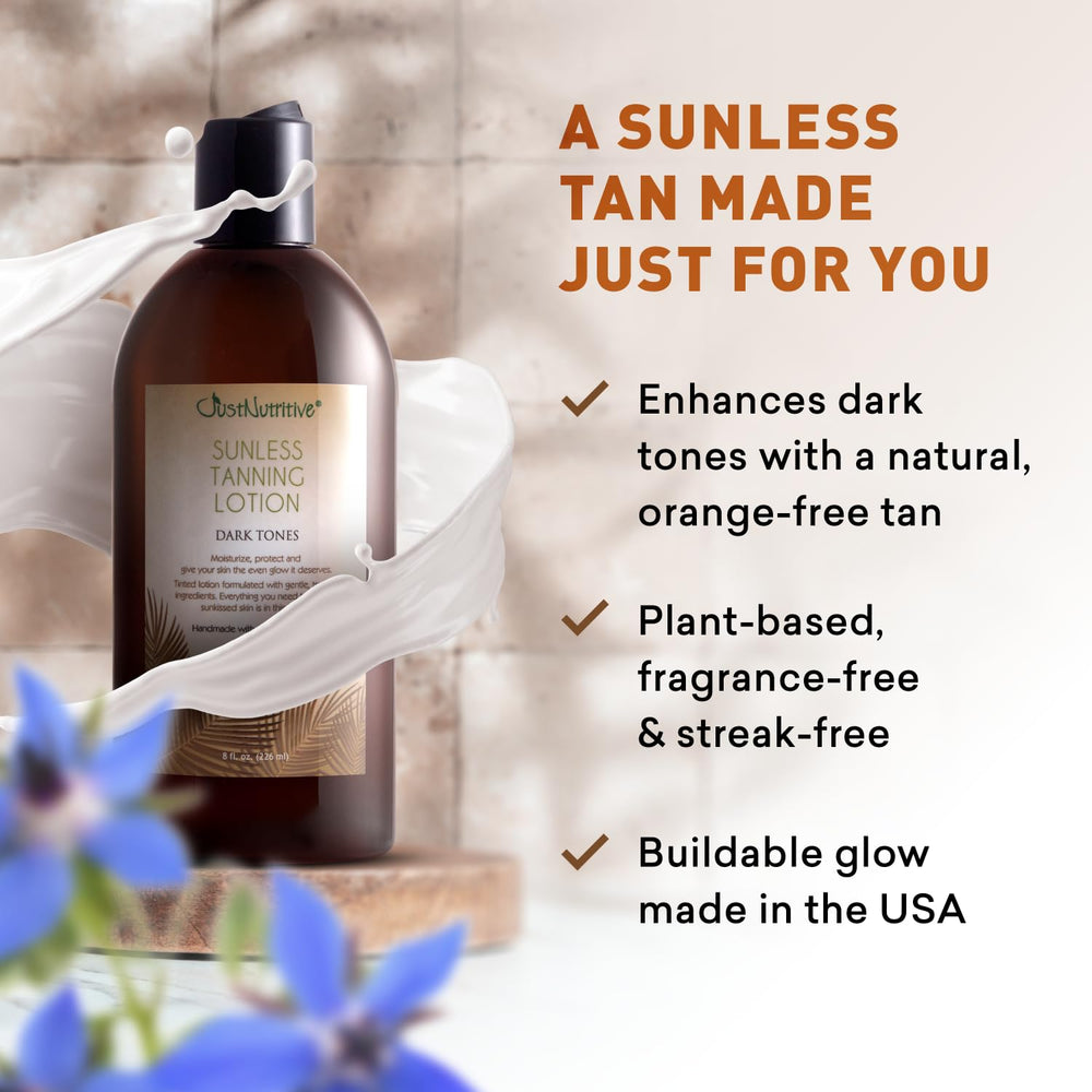 Bronceado se desarrolla entre 12 y 24 horas para un resultado gradual.