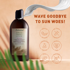 Just Nutritive bronceador sin sol, color natural en la piel.