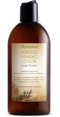 Just Nutritive loción bronceadora sin sol en botella para un bronceado uniforme.