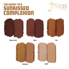 Juvia’s Place Bronzed Duo Dark, dos tonos para mezclar y adaptar la intensidad.