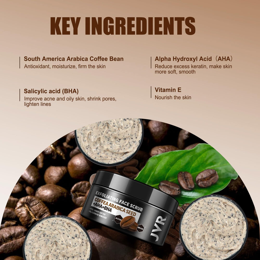 JVR exfoliante cafe formula unica equilibra la sequedad