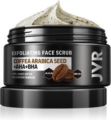 JVR exfoliante cafe rostro - aplicar para limpiar poros y suavizar la piel