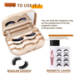 Caja JYHi para pestañas compacta de 110x74x20mm, perfecta para bolso.