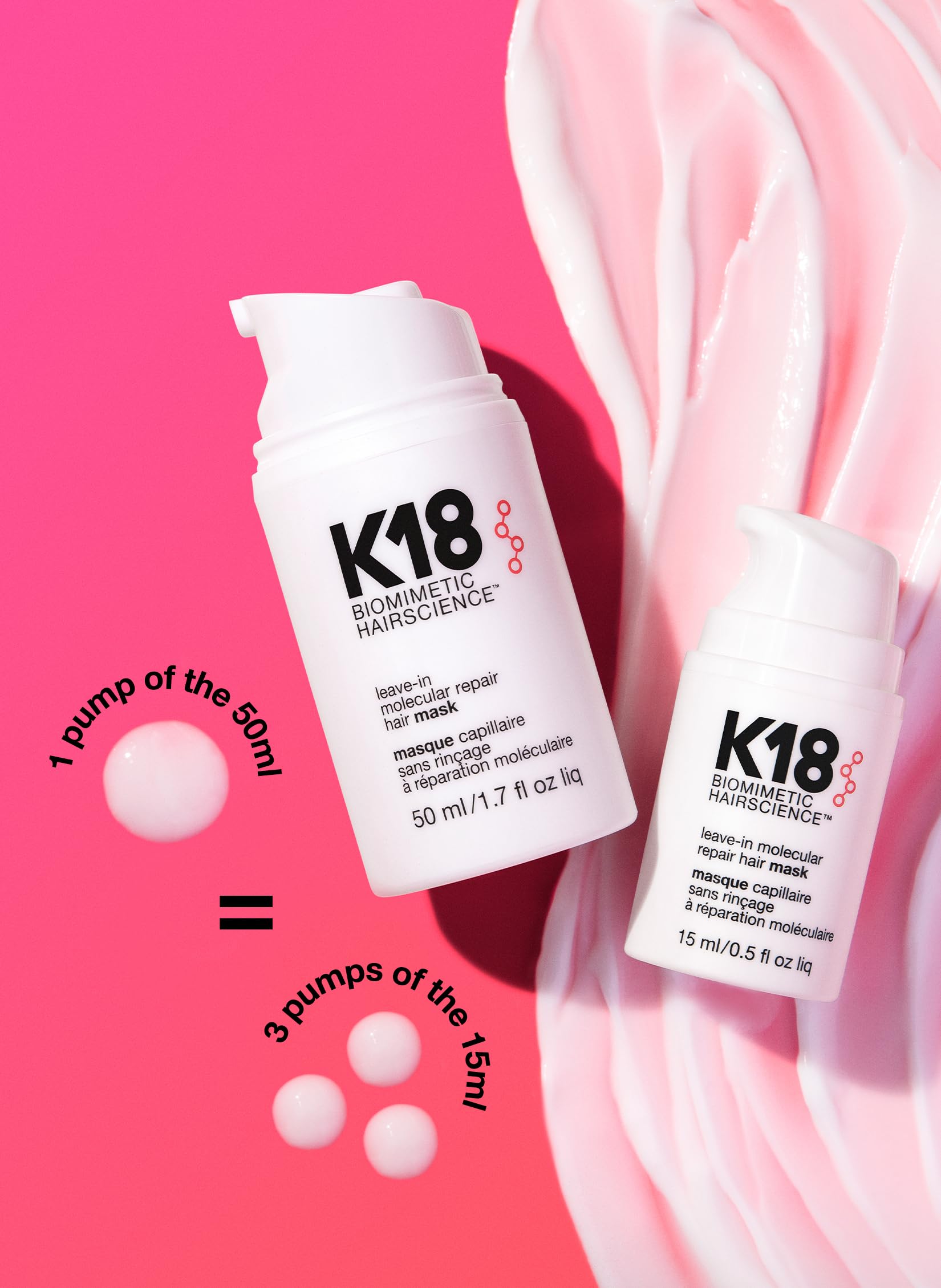 K18 cabello-brillante-modelo: ejemplo de cabello con brillo y control.