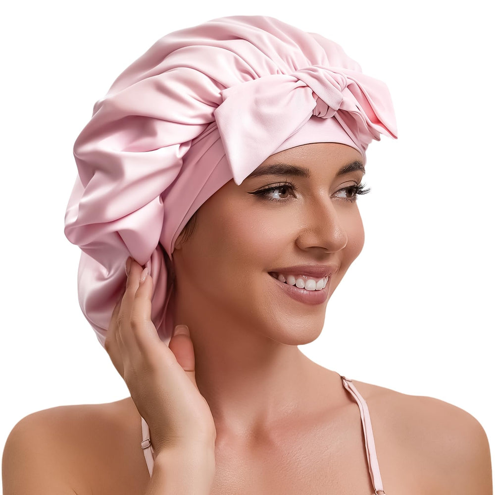KAAHYNNO bonete de seda satín para dormir protege el cabello durante la noche