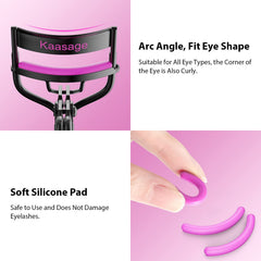 Kaasage curleur de cils en action pour des boucles précises.