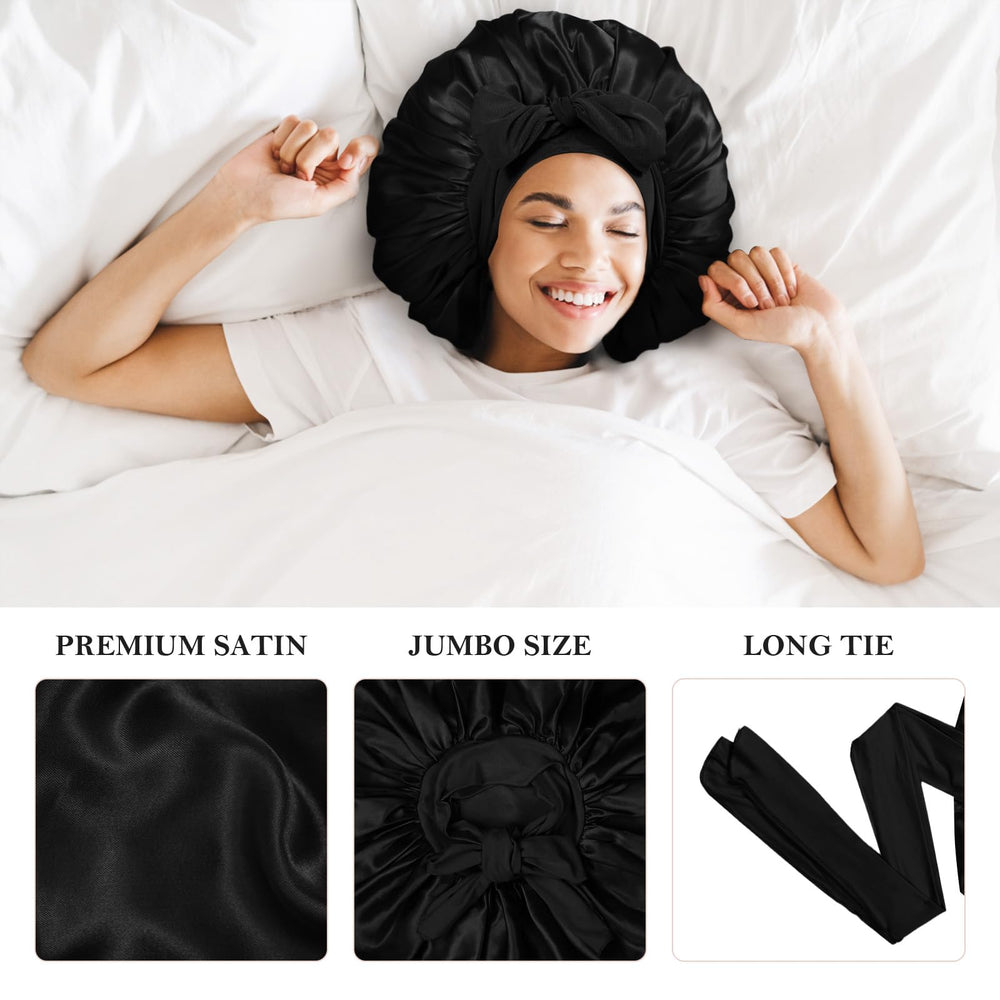 Kafteri bonete seda dormir, material satinado, protege el cabello.