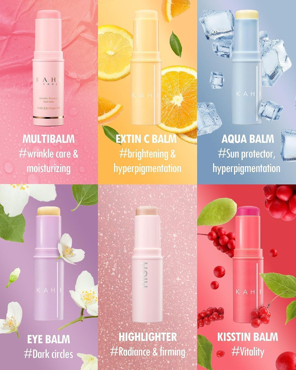KAHI on-the-go packaging for travel-friendly skincare.