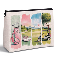 KAIOUS estuche maquillaje golf para mujer, diseño vibrante y duradero, ideal para viajes.