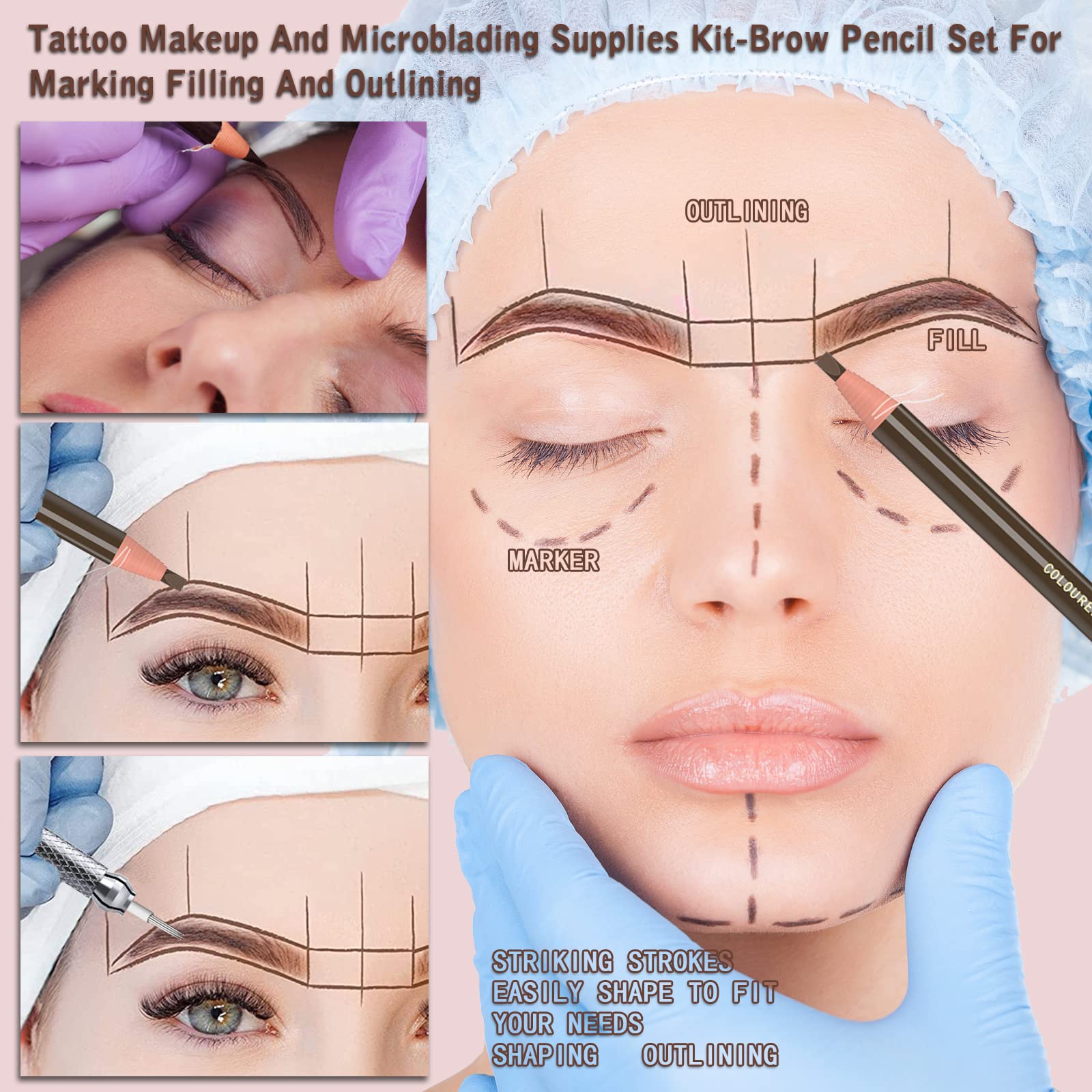 Kaiqi lapiz cejas aplicacion rapida sin esfuerzo