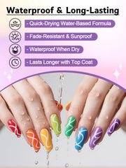 Kalolary trazos precisos para diseños geométricos en uñas.