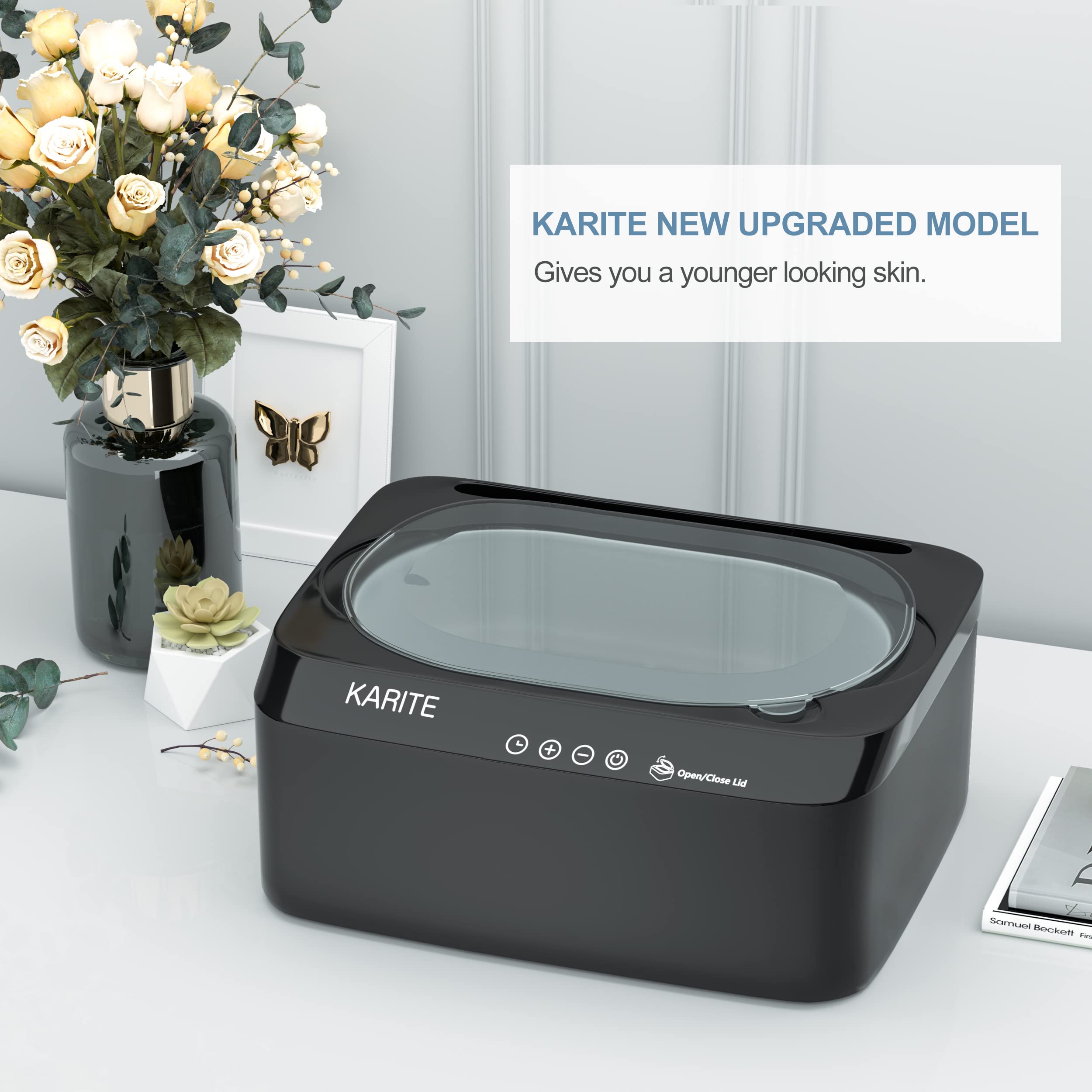 Karite, garantía de 12 meses y soporte online 24/7 para tranquilidad.