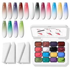 Karroy esponja para pintura ombre, facilita degradados suaves en las uñas.