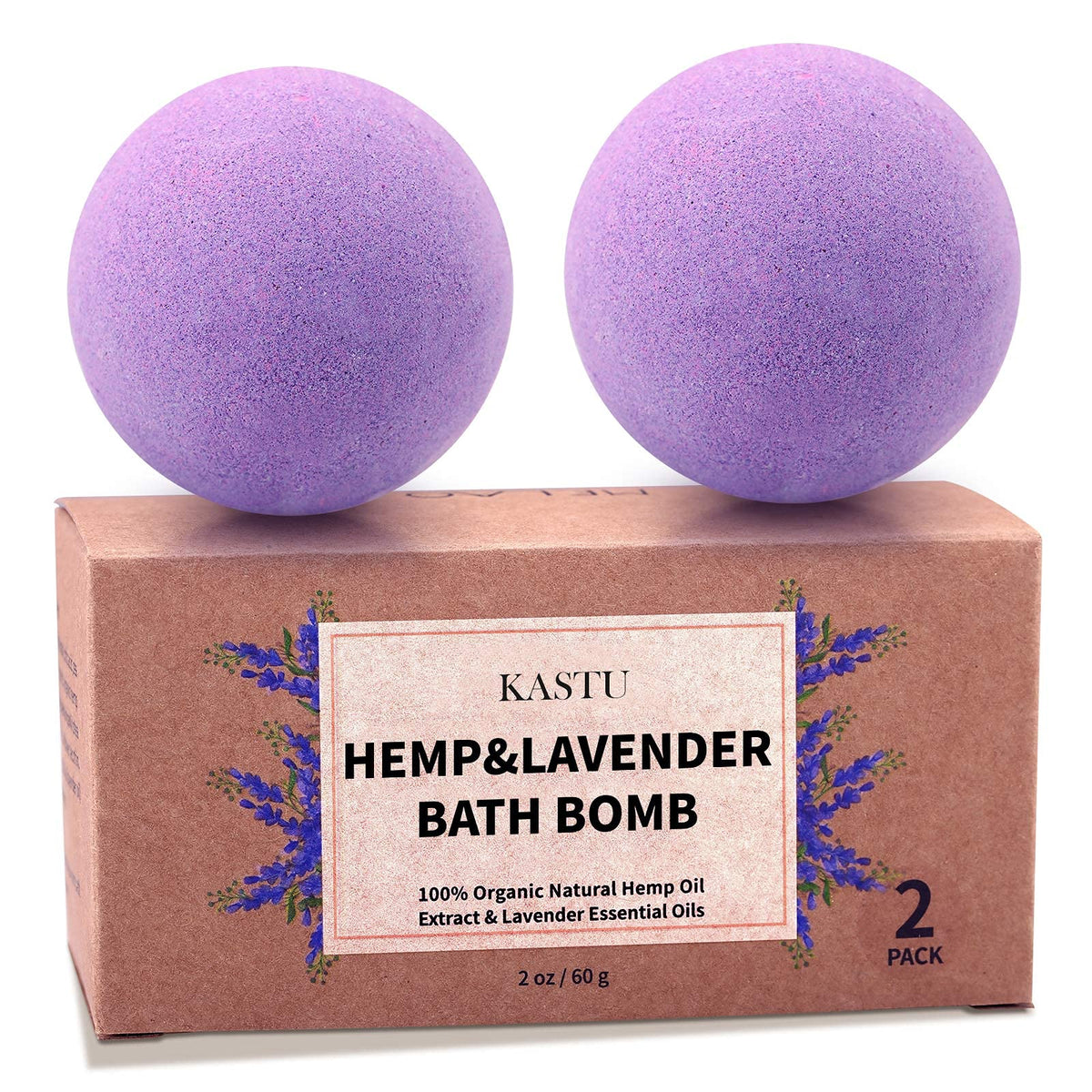 kastu bombas de baño dos unidades para relajación en casa.