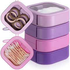 Kathfly organizadores gomas para el pelo en degradado morado, almacenamiento compacto