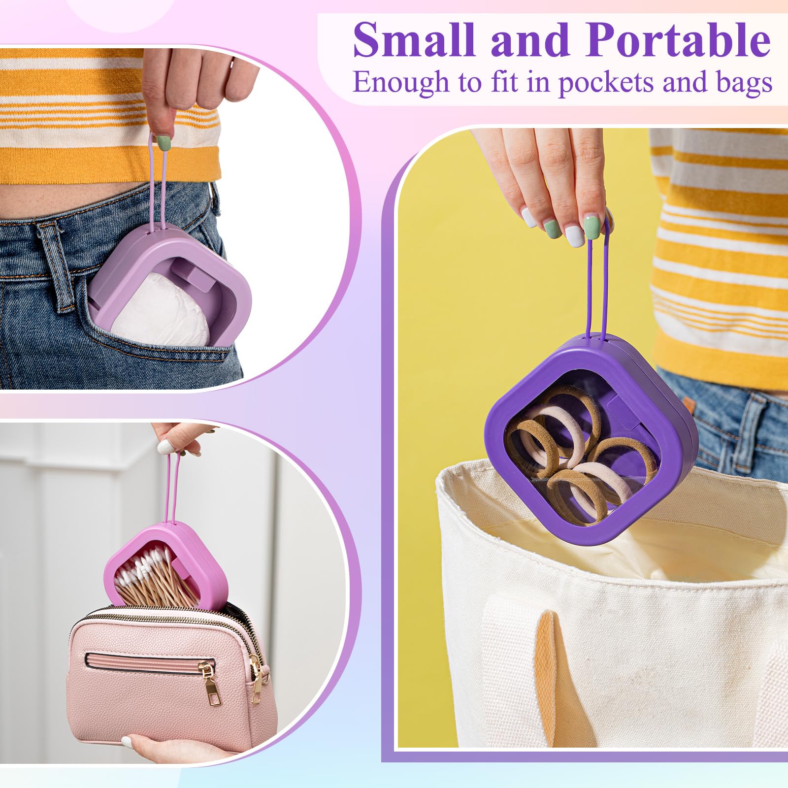 Kathfly uso múltiple para hisopos, maquillaje y accesorios