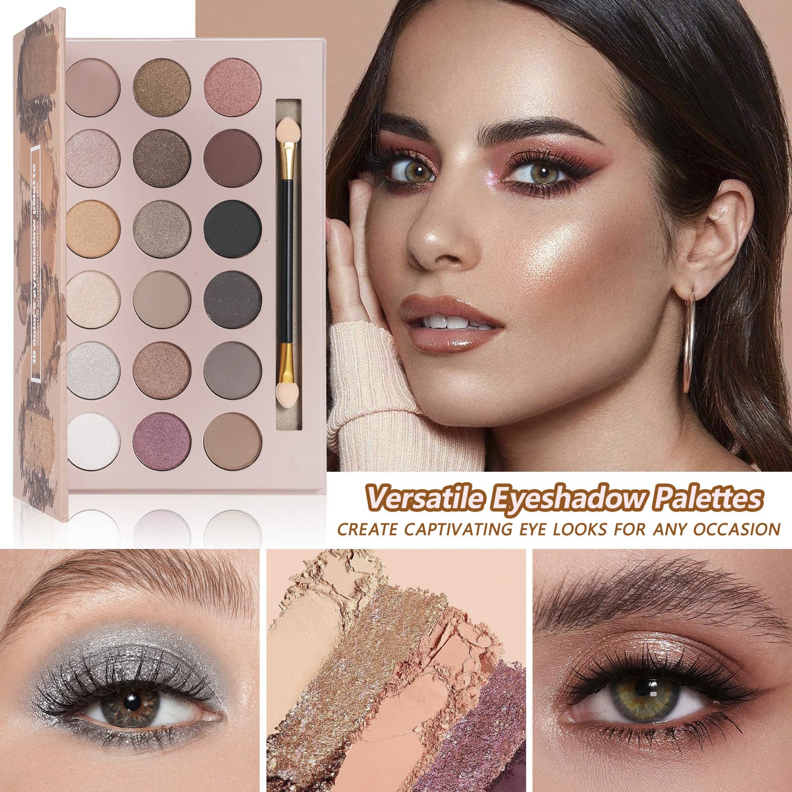KAVCENT kit maquillaje: máscara y delineador para realzar la mirada.