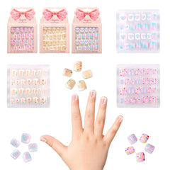 Kawyehu uñas pegables, aplicación fácil y rápida para niñas.