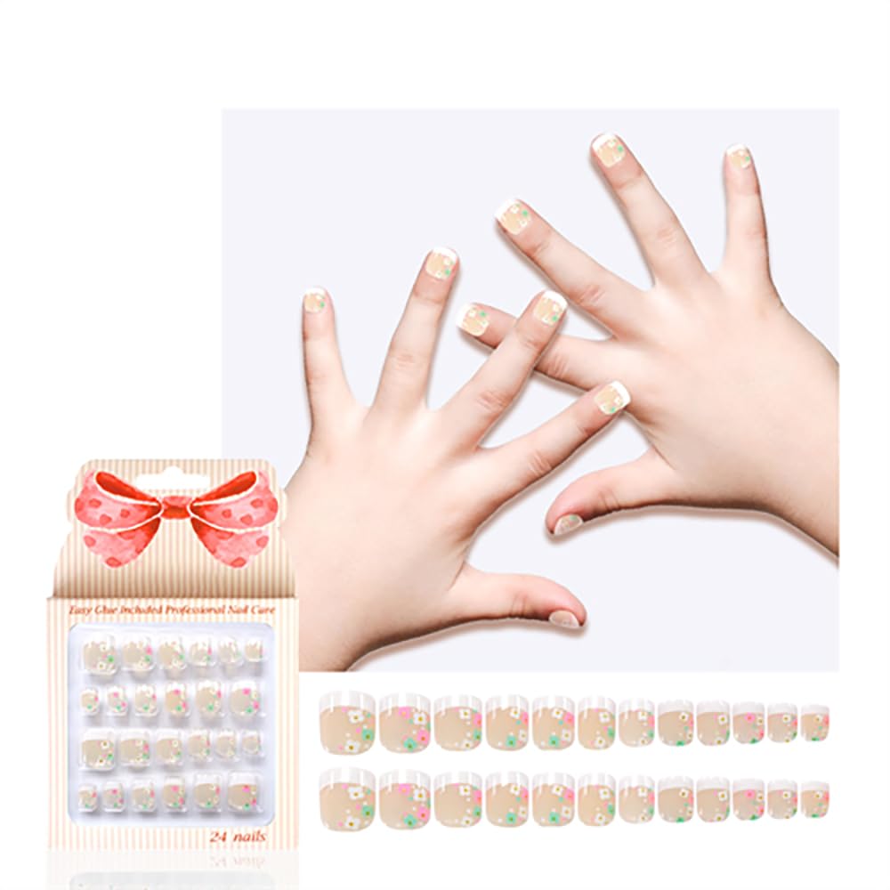 Uñas pegables Kawyehu: caja de 24 piezas para decoración rápida