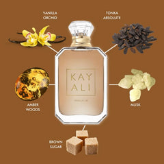KAYALI Vanilla 28 atomizador-en-uso, rociado suave para ocasiones especiales.